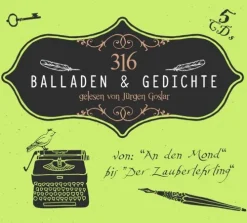 ZYX Music Romane·Gedichte & Drama-316 Balladen & Gedichte, 5 Audio-CD