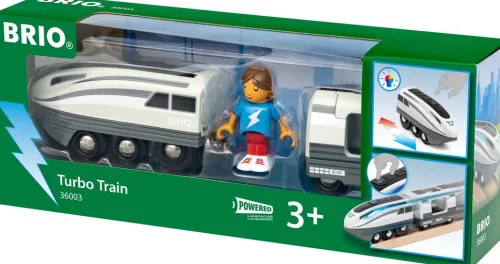 Ravensburger Spieleverlag Modelle & Konstruktion-36003 BRIO Turbo-Zug - Batteriebetriebener Spielzeugzug für Kinder ab 3 Jahren