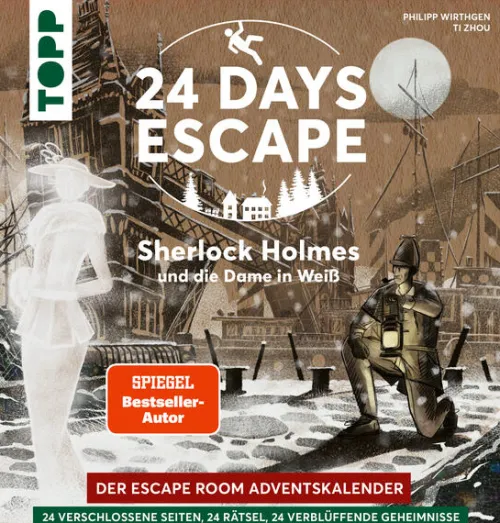 24 DAYS ESCAPE - Der Escape Room Adventskalender: Sherlock Holmes und die Dame in Weiß*frechverlag GmbH Discount