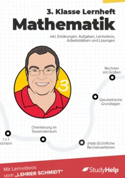 3. Klasse Mathematik Lernheft mit Lernvideos von Lehrer Schmidt* Best