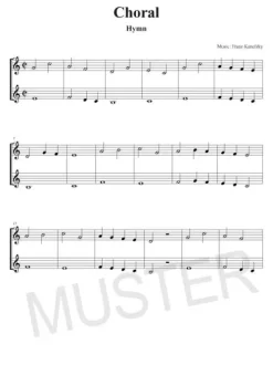 Hage Musikverlag Musikwissenschaft-100 leichte Duette für 2 Trompeten