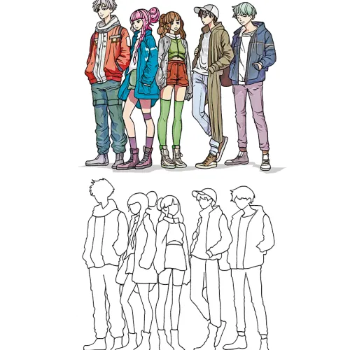 frechverlag GmbH Chinesischer Manga - Manhua|Artbooks & Handbücher*1000 Manga Motive zeichnen