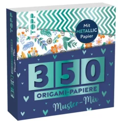 frechverlag GmbH Bastelpapier & Origami-350 Origami-Papiere - Muster-Mix