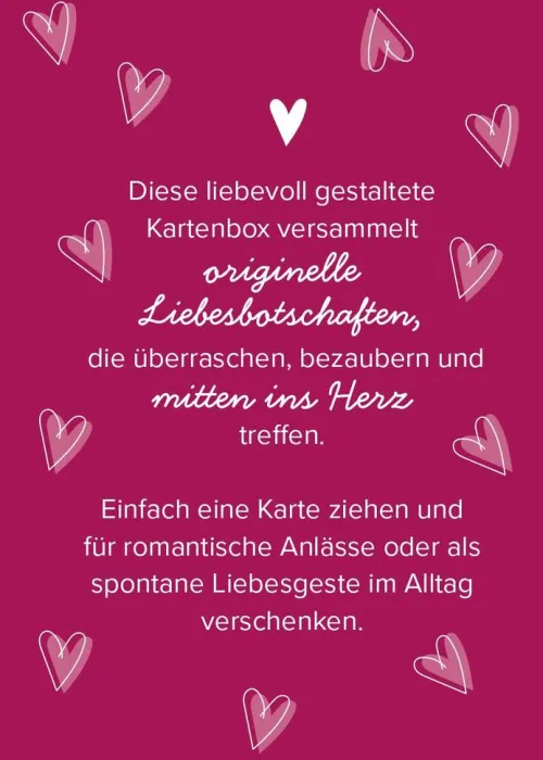 50 ungewöhnliche Liebeserklärungen für dich*Ars Edition GmbH Sale