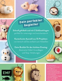 55 x häkeln - Mini-Amigurumis Schlüsselanhänger: Dein Kartenset mit niedlichen Tieren & mehr*Edition Michael Fischer Outlet