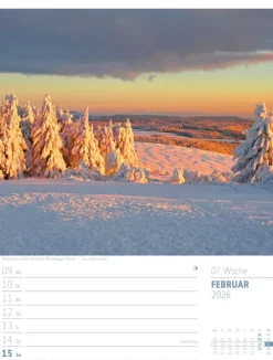 Ackermann Kunstverlag Wochenkalender-Abenteuer Deutschland Wochenplaner Kalender 2026 | Naturparadiese