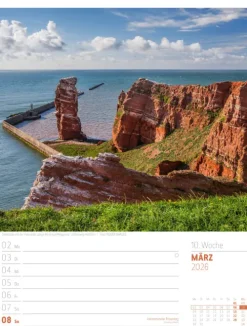 Ackermann Kunstverlag Wochenkalender-Abenteuer Deutschland Wochenplaner Kalender 2026 | Naturparadiese