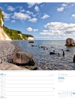 Ackermann Kunstverlag Wochenkalender-Abenteuer Deutschland Wochenplaner Kalender 2026 | Naturparadiese