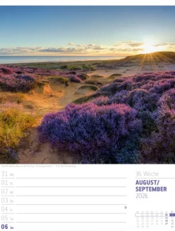 Ackermann Kunstverlag Wochenkalender-Abenteuer Deutschland Wochenplaner Kalender 2026 | Naturparadiese