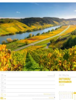 Ackermann Kunstverlag Wochenkalender-Abenteuer Deutschland Wochenplaner Kalender 2026 | Naturparadiese