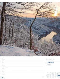 Ackermann Kunstverlag Wochenkalender-Abenteuer Deutschland Wochenplaner Kalender 2026 | Naturparadiese