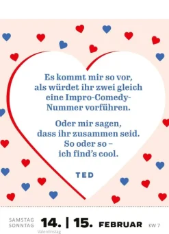 ars edition Abreiß-Kalender-Abreißkalender Mach's wie Ted, sei ein Goldfisch 2026
