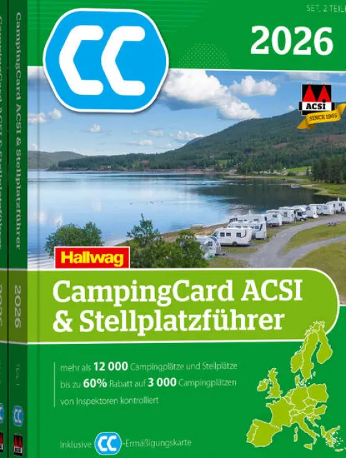Hallwag Karten Verlag Karten & Atlanten|Camping*ACSI CampingCard & Stellplatzführer 2026