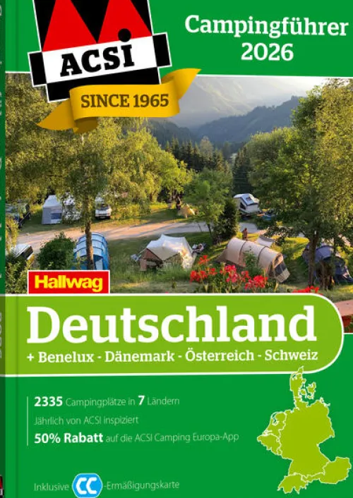 Hallwag Karten Verlag Camping-ACSI Campingführer Deutschland 2026