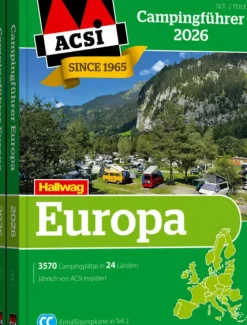 Hallwag Karten Verlag Camping-ACSI Campingführer Europa 2026