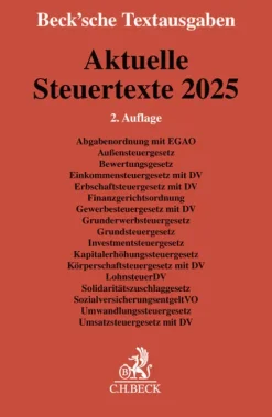 C.H. Beck Jura-Aktuelle Steuertexte 2025
