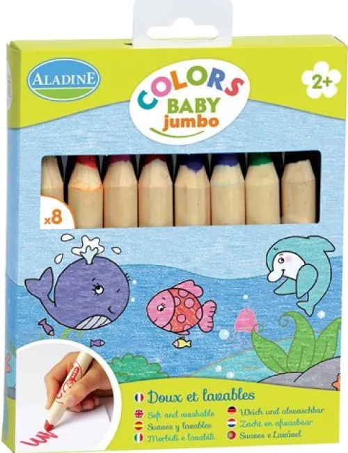 Aladine Buntstifte*- 8 Jumbo Malstifte