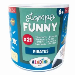 Aladine Stempel & -Kissen*- Kinder Stempel Funny Piraten