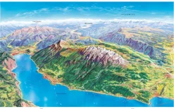 Prestel Verlag Karten & Atlanten*Alpen. Die Kunst der Panoramakarte