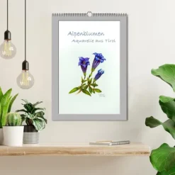 Calvendo Wandkalender*Alpenblumen Aquarelle aus Tirol (Wandkalender 2026 DIN A3 hoch), Monatskalender