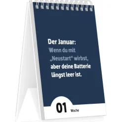 Alpha Edition - Der Abgründe Kalender 2026 - Wochenkalender mit 53 tiefschwarzen Sprüchen & bissiger Ironie, schwarzhumoriger Tischaufstellkalender, perfektes Geschenk für Zyniker und Sarkasmus-Fans*teNeues Calendars & Stationery GmbH & Co. KG Best
