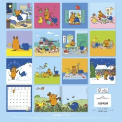 teNeues Calendars & Stationery GmbH & Co. KG Posterkalender*Alpha Edition - Die Maus Kalender 2026 - Wandkalender 30×30 cm (30×60 geöffnet) mit Illustrationen & Platz für Notizen, Broschürenkalender inkl. Poster, idealer Bildkalender für Kinder & Maus-Fans