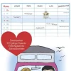 teNeues Calendars & Stationery GmbH & Co. KG Terminkalender-Alpha Edition - Liebe ist... Familientermine 2026 - Familienkalender 22×45 cm mit 5 Spalten & Monatsübersicht, liebevoll illustrierter Familienplaner & Terminkalender für Paare, Eltern & Kinder