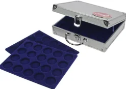 SAFE Schwäbische Albumfab Hobby & Lifestyle-Alu Münzkoffer für 20 Euro Münzen in Kapseln