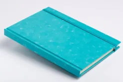 Anaconda Verlag Notizbücher & -Blöcke-Anaconda Notizbuch/Notebook/Blank Book, punktiert, textiles Gummiband, grün, Hardcover (A5), 120g/m² Papier