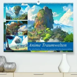 Calvendo Wandkalender*Anime Traumwelten (hochwertiger Premium Wandkalender 2026 DIN A2 quer), Kunstdruck in Hochglanz