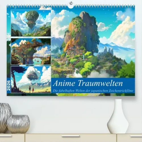 Calvendo Wandkalender*Anime Traumwelten (hochwertiger Premium Wandkalender 2026 DIN A2 quer), Kunstdruck in Hochglanz