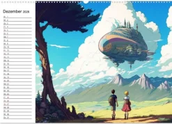Calvendo Wandkalender*Anime Traumwelten (hochwertiger Premium Wandkalender 2026 DIN A2 quer), Kunstdruck in Hochglanz
