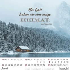 Kawohl Postkartenkalender*Ankommen & leben 2026