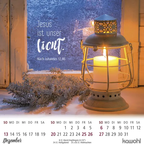 Kawohl Postkartenkalender*Ankommen & leben 2026