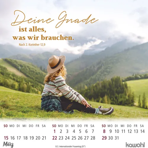 Kawohl Postkartenkalender*Ankommen & leben 2026