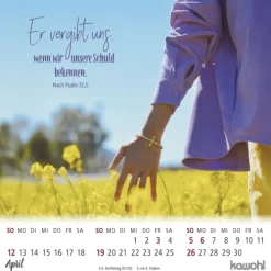 Kawohl Postkartenkalender*Ankommen & leben 2026
