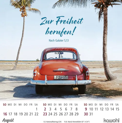 Kawohl Postkartenkalender*Ankommen & leben 2026