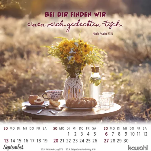 Kawohl Postkartenkalender*Ankommen & leben 2026