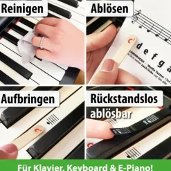 ARTIST AHEAD® Noten Aufkleber für Klavier & Keyboard*Artist Ahead Musikverlag Discount