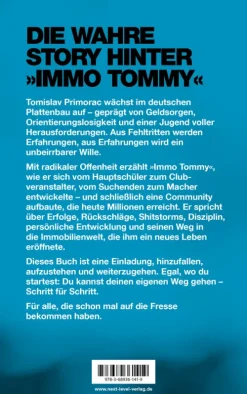 NXT LVL GmbH Biografien & Erinnerungen*Auf die Fresse: Mein Weg zum Erfolg - Spiegelbestseller, die wahre Story von Immo Tommy, Tomislav Primorac Biografie, vom Plattenbau zum Immobilien-Unternehmer, Rückschläge, Shitstorms & Erfolg im Business meistern