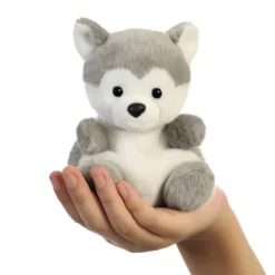 Aurora World Puppen & Stofftiere-Aurora 33474 - Palm Pals Busky Husky, Plüschtier, 13 cm