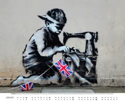 Heel Verlag Wandkalender-Banksy Kalender 2026 Premium XXL-Posterkalender