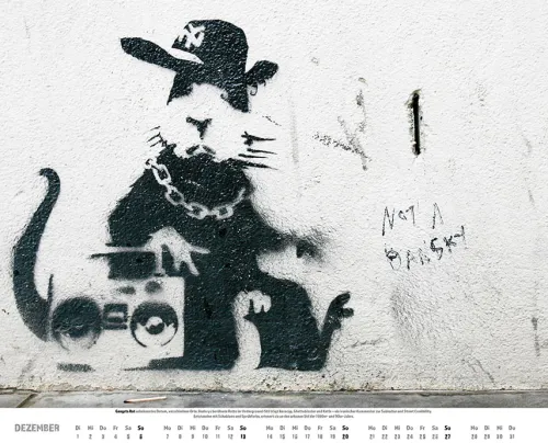 Heel Verlag Wandkalender-Banksy Kalender 2026 Premium XXL-Posterkalender
