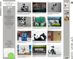 Heel Verlag Wandkalender-Banksy Kalender 2026 Premium XXL-Posterkalender