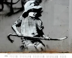 Heel Verlag Wandkalender-Banksy Kalender 2026 Premium XXL-Posterkalender