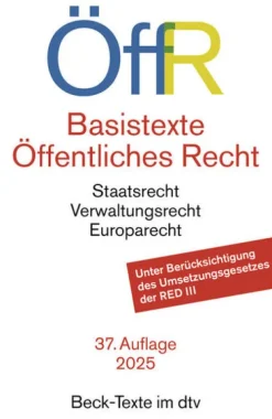 Basistexte Öffentliches Recht. ÖffR*dtv Verlagsgesellschaft Hot