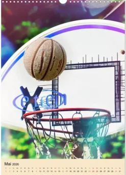Calvendo Wandkalender*Basketball Fun (Wandkalender 2026 DIN A3 hoch), Monatskalender
