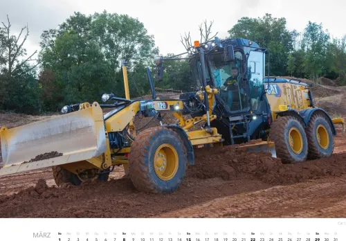 Baumaschinen Kalender 2026*Heel Verlag GmbH