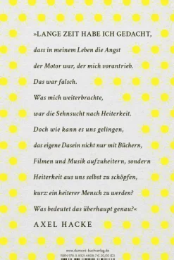 Über die Heiterkeit in schwierigen Zeiten und die Frage, wie wichtig uns der Ernst des Lebens sein sollte*DuMont Buchverlag GmbH Sale