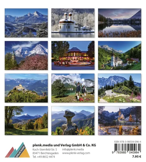 Plenk Postkartenkalender-Berchtesgaden Königssee Postkartenkalender 2026